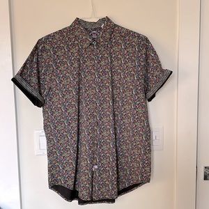 Robert Graham printed short sleeve shirt, Size M Classic Fit